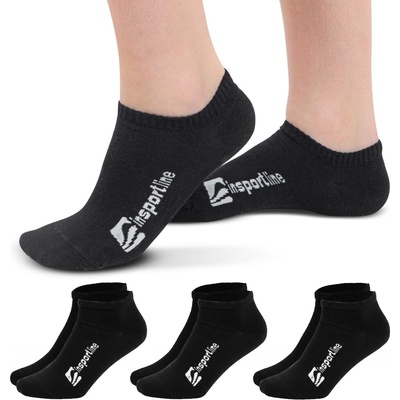 inSPORTline Silvatic Ankle AG+ antibakteriálne 3 páry čierna