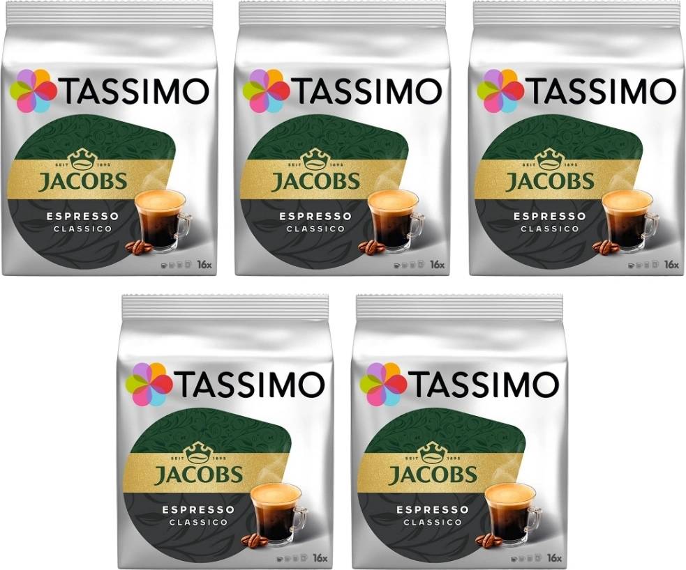 Douwe Egberts Tassimo Espresso Classico 16 броя кашон 5 оп