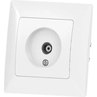 ANURA Конектор За Коаксиален Кабел За Телевизия Бял