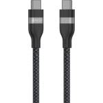 Anker Кабел Anker A82E2H11, от USB C(м) към USB C(м), 0.9m, 240W, черен (A82E2H11)