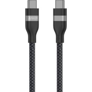 Anker Кабел Anker A82E2H11, от USB C(м) към USB C(м), 0.9m, 240W, черен (A82E2H11)