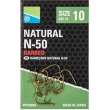 Preston Natural N-50 Hooks veľ.18 15ks