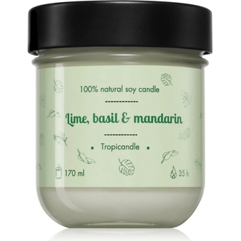 TROPIKALIA Lime, Basil & Mandarin ароматна свещ 170ml