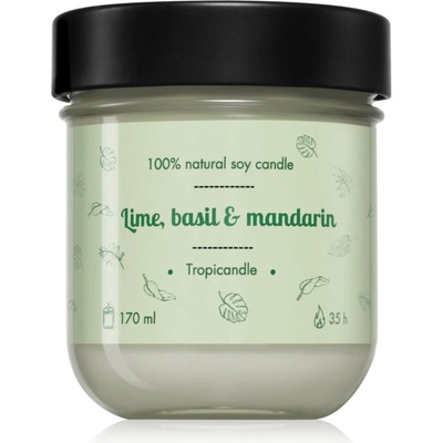 TROPIKALIA Lime, Basil & Mandarin ароматна свещ 170ml