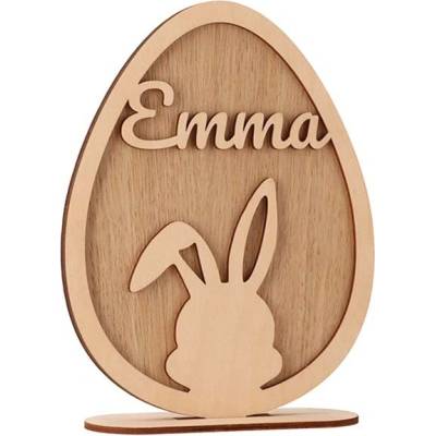 ČistéDřevo Velikonoční dekorace se jménem - vajíčko