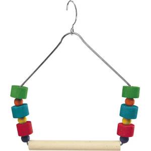 Ferplast swing - Дървена люлка за канарчета , екзотични и други малки птици, 13, 8 / 15, 6 см