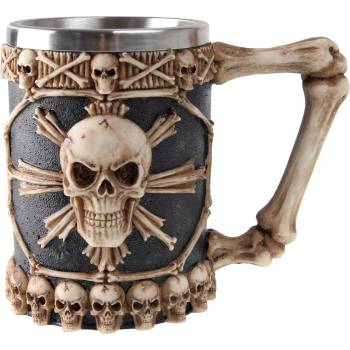 NNM Чаша за бира 0, 5 Л Голям Tankard На Черепи - NEM3722