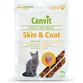 Canvit (Канвит) Skin & Coat Health Care Snack- за здрава кожа и гъста, блестяща козина. -100 гр