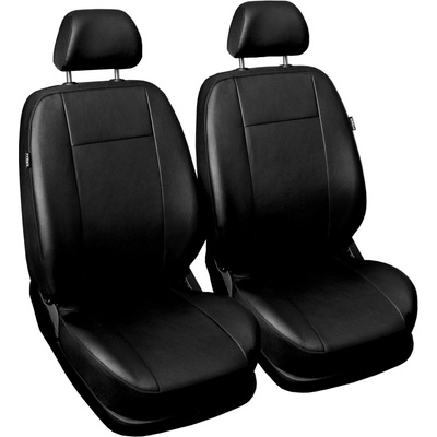 Autopotah Automega COMFORT kožené, sada pro dvě sedadla, černé