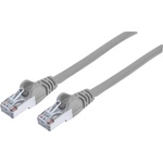 Manhattan RJ45 пач корда категория 5e, F-UTP PVC CU, сива, Intellinet (3.0 м) (ICOC-F5E-030)