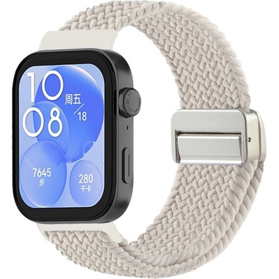 VSETKONAMOBIL 110383 BRAIDED Nylonový remienok pre Huawei Watch Fit 4 / Fit 4 Pro STARLIGHT
