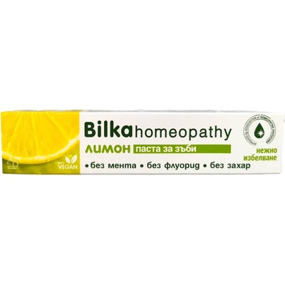 Bilka паста за зъби, Homeopathy, Лимон, 75мл