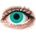 Gelflex CRAZY LENS - Solid Turquoise (2 лещи)