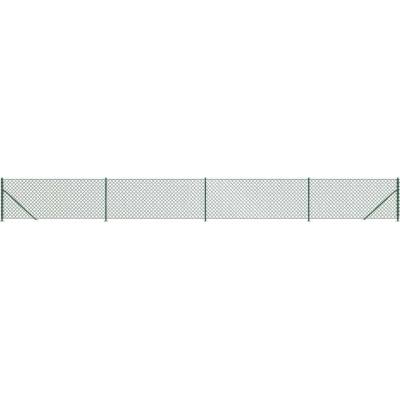 vidaXL Drátěné pletivo s přírubami zelené 0,8 x 10 m