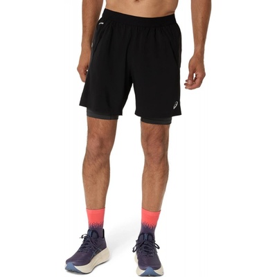 Asics Road 2-N-1 7In Short 2011D246001 performance black/graphite grey