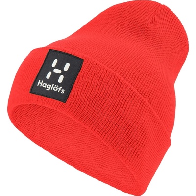 Haglöfs Aze beanie teplá zimní čepice Bright Red