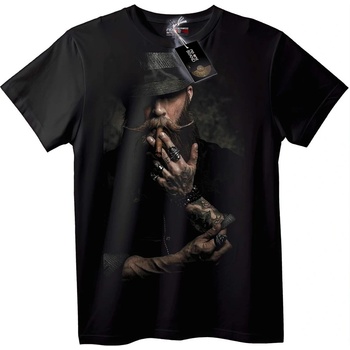 NOONEBRAND Тениска на мафиотски бос - S, Black