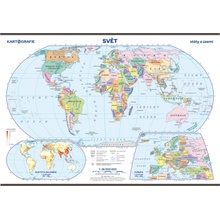 Kartografie PRAHA, a. s. Svět – státy a území – školní nástěnná mapa