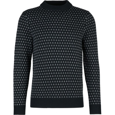 Stoic Мъжки вълнен пуловер Stoic Heavy MerinoKnit MMXX. Norrbotten Sweater Merino jumper - Black / Smoke Grey (005-6517-0111)