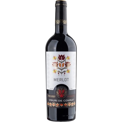 Vinuri De Comrat Merlot Suché červené 2016 13,4% 0,75 l (holá láhev)