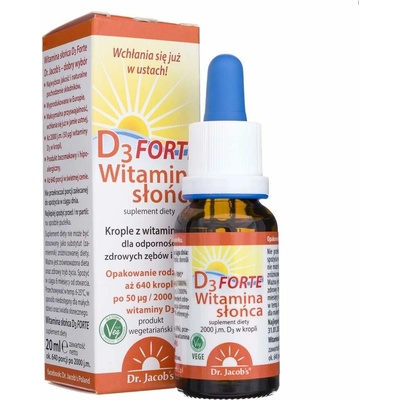 Dr. Jacob's Vitamín D3 FORTE kvapky 20 ml