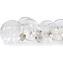 Solight sada LED vianočných gulí s hviezdami veľ. 6cm 6ks 30LED časovač tester 3xAA USB
