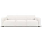 Micadoni Бял диван от плат букле 235 cm Molino - Micadoni Home (MIC_3S_101_F1_MOLINO1)