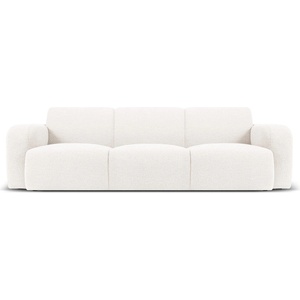 Micadoni Бял диван от плат букле 235 cm Molino - Micadoni Home (MIC_3S_101_F1_MOLINO1)