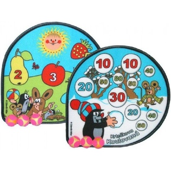 Krtečkův terč na suchý zip 30cm + 3ks míčků