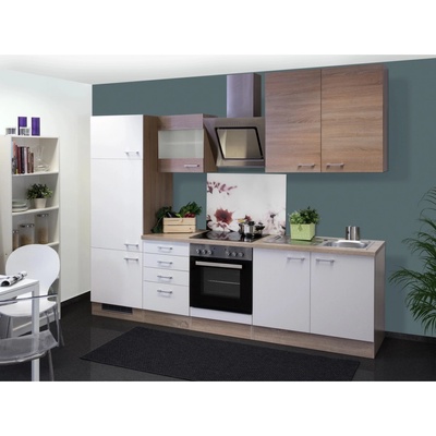 Flex Well Kuchyňa Florida 270 cm/typ 4 chladnička/rúra/varná doska/digestor