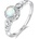 Silenti Jewelry Сребърен пръстен "Тръпка" - Тъмен , 7 - 54.5мм (17.2мм диам. )