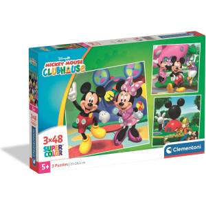 Clementoni - Puzzle 3x48 Mickey Mouse, Minnie - 40 - 99 piese