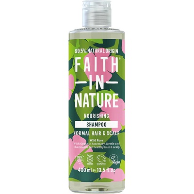 Faith in Nature Prírodný šampón divoká ruža 300 ml