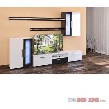 Image 1 of Мебелна фабрика НОВ ДОМ - гр. Ямбол Секция Кристал + Лед осветление (343)