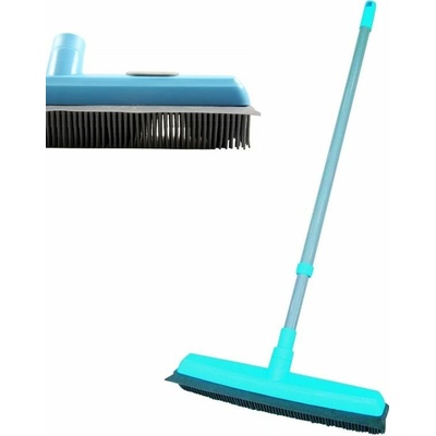 Plastimex smeták 32 x 7 cm gumový vlas teleskopická hůl kov