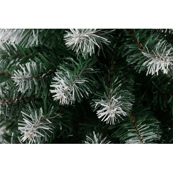 Stromček MagicHome Vianoce Belo, jedľa v jute, zasnežené konce, extra hustý, 60 cm