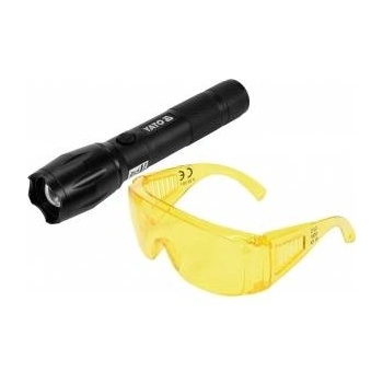TOYA 1w rechargeable uv flashlight and glasses