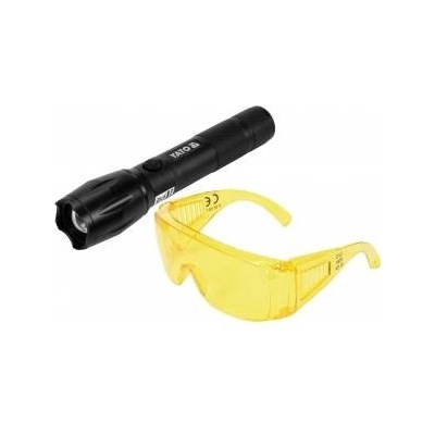 TOYA 1w rechargeable uv flashlight and glasses