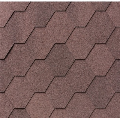 IKO Superglass Hex 3 tabulový 07 podvojná hnědá 1 m²