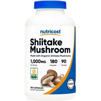 Image 1 of Nutricost Shiitake Mushroom 1000 mg [180 капсули]