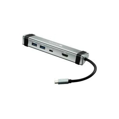 CANYON USB Хъб 4-in-1 Canyon, Multiport, 1 x Type C (male) + 1 x Type C (female) + 2 x USB3.0 + 1 x HDMI, CNS-TDS03DG
