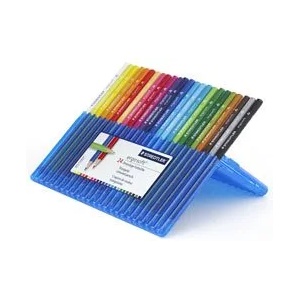 STAEDTLER Цветни моливи Egrosoft 157 в PVC кутия 24 цвята