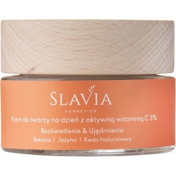 Slavia Cosmetics Rozjasnenie a spevnenie Denný krém s aktívnym 3% vitamínom C 50 ml