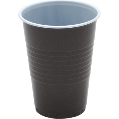 KUPO-SK Plastový pohár na kávu 150ml hnedo biely