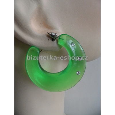 Bizuterka-eshop.cz kruhy 05656 s kamínky zelené