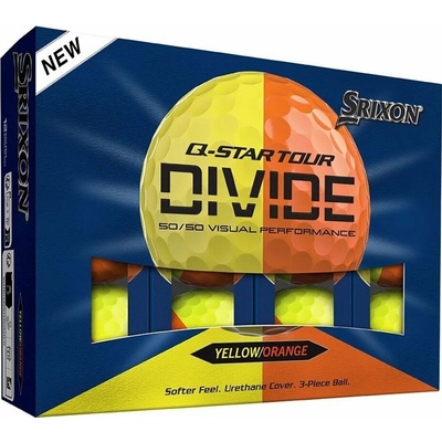 Srixon Q-Star Tour Divide 2 žluto-oranžové 12 ks