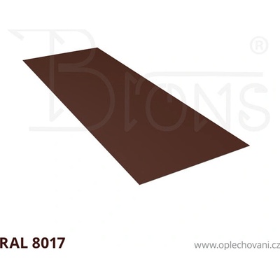 Brons Rovinný plech 700 x 2000 mm hnědá