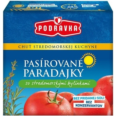 Podravka Pasírované paradajky so stredomorskými bylinkami 500 g