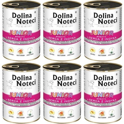 Dolina Noteci Premium Junior s krůtími srdíčky 6 x 400 g