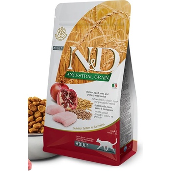 Farmina N & D Low Grain Cat Adult Chicken & Pomegranate 10 kg
